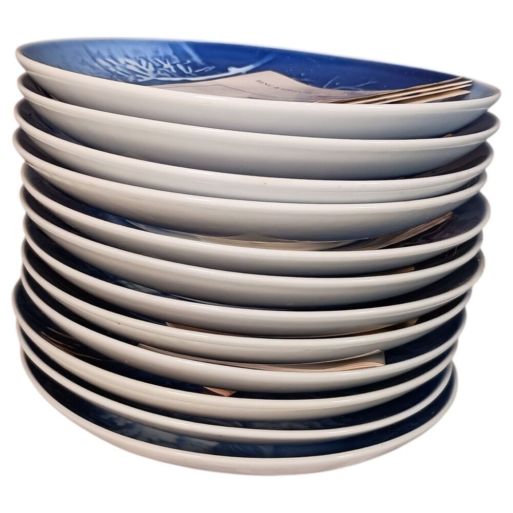 Bing & Grondahl Christmas Plates Lot of 12